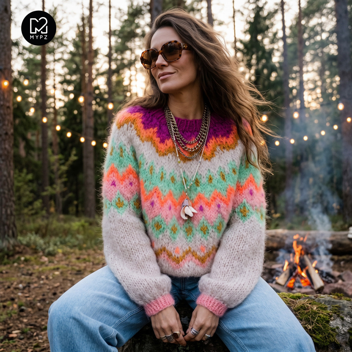 Schema per maglia - MYPZ Chunky Topdown Mohair Pullover Snowberry No.12 (ENG-DE-NL-ES-FR-IT-DA-SV-NO)