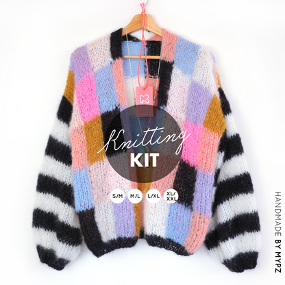 Knitting kit – MYPZ Light Mohair Cardigan Fuzzy No10 (ENG-NL-DE)