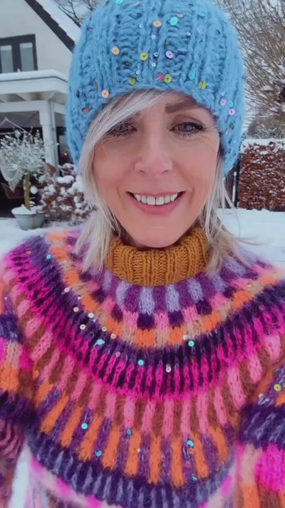 Knitting Kit – MYPZ top-down sweater Boho Firefly No6 (ENG-NL-DE)