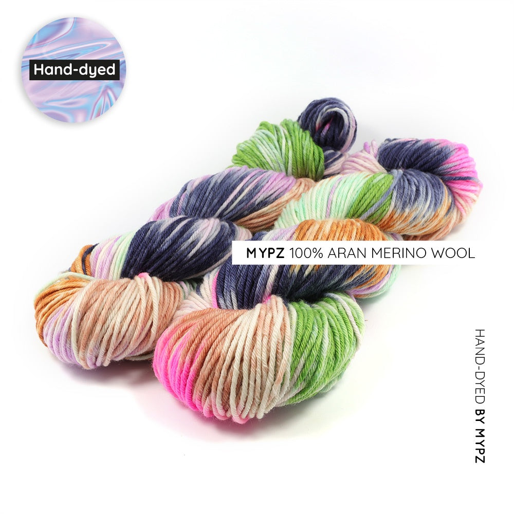 MYPZ Duo skeins Aran merino Blossom