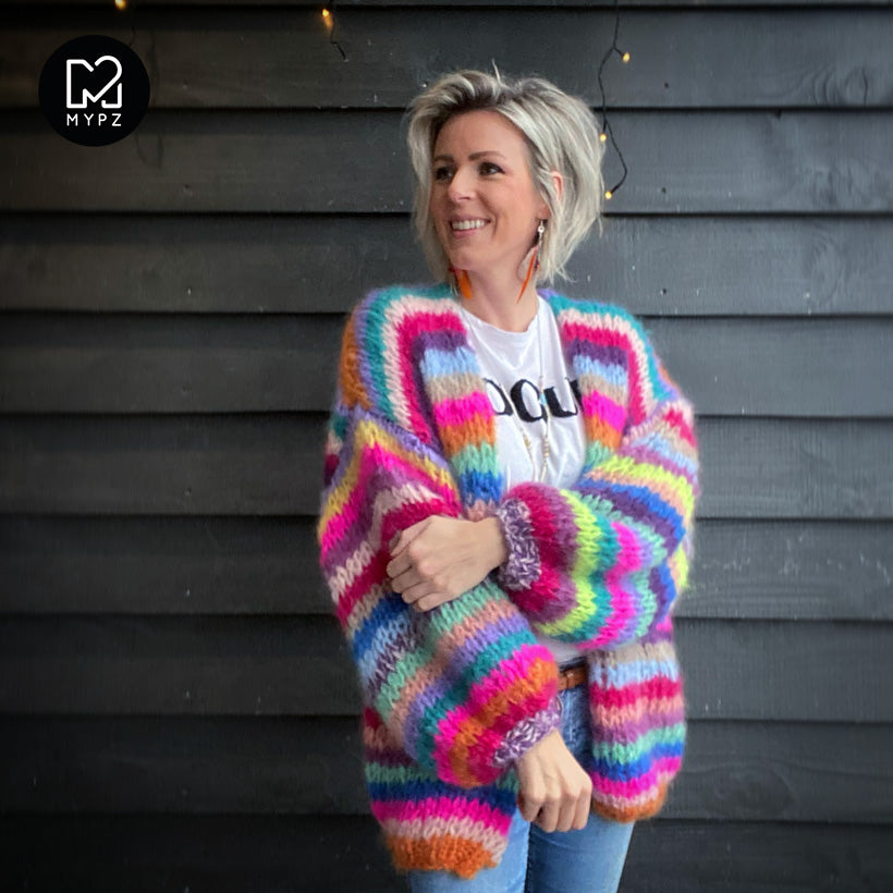 Knit pattern – MYPZ Chunky Funky Mohair Cardigan No.15 (ENG-NL)