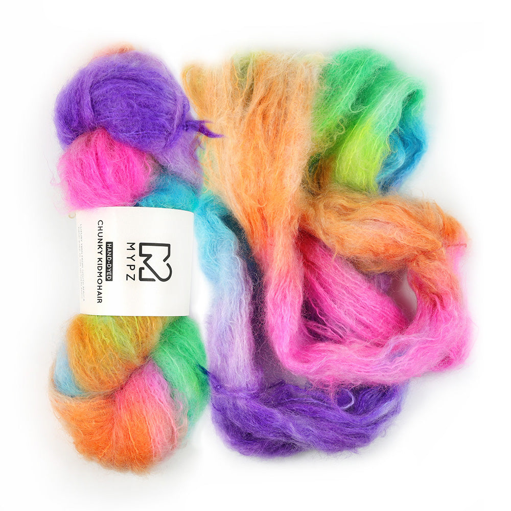 MYPZ Chunky kidmohair – hand-dyed Maia