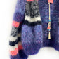 MYPZ Miss Blue Chunky mohair raglan cardigan