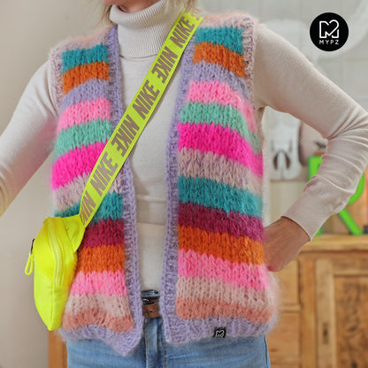 Knitting Kit – MYPZ Chunky Mohair Gilet Kiss No.10 (ENG-NL)