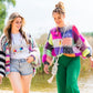 MYPZ Chunky Rainbow Patchwork Pullover
