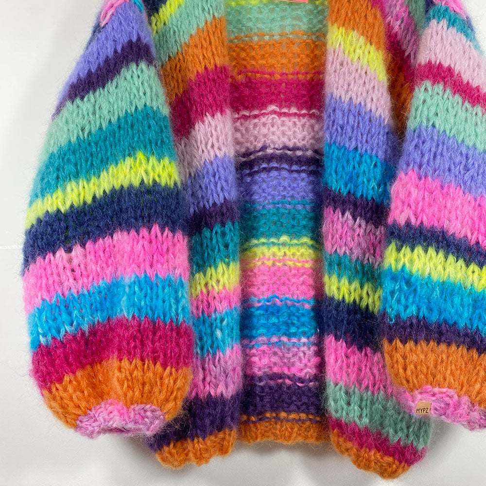 MYPZ Chunky Mohair Rainbow Cardigan